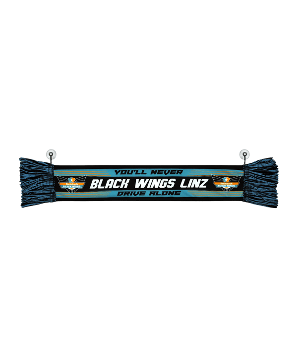 Black Wings Classic Mini-Seidenschal Schwarz - schwarz