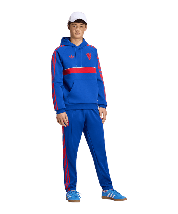 adidas Manchester United Originals Sweatshirt à capuche Bleu - bleu