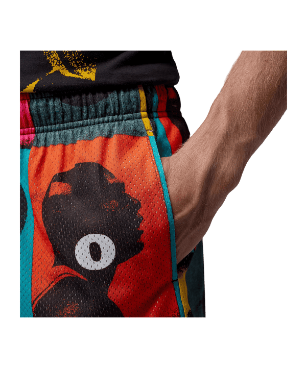 Jordan Brooklyn Printed Mesh Short Weiß F100 - weiss