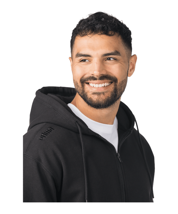 Erima TS Kapuzenjacke Schwarz - schwarz