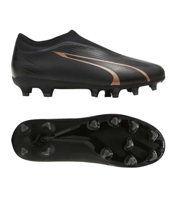 PUMA ULTRA Match LL FG/AG Eclipse Jr Kids Schwarz Bronze F02 - schwarz