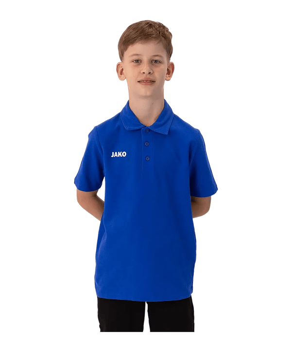 JAKO Base Polo Bambini Blu C004 - blu