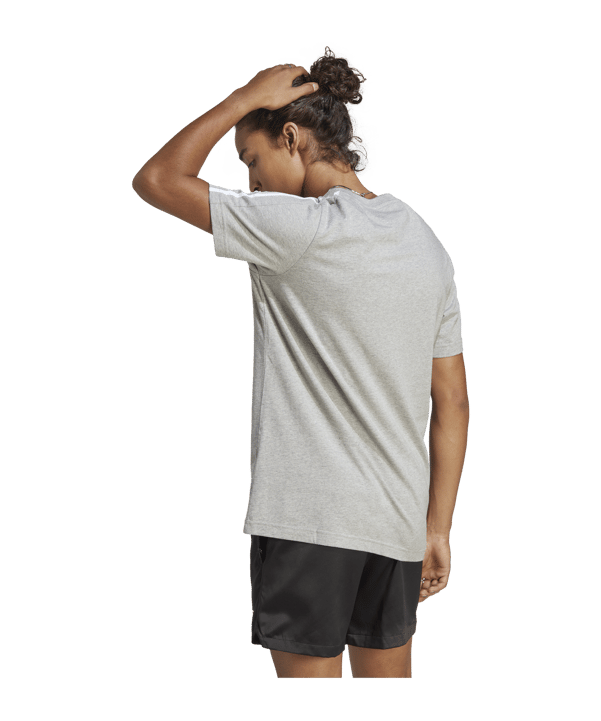 adidas 3S T-Shirt Grau Weiss - grau