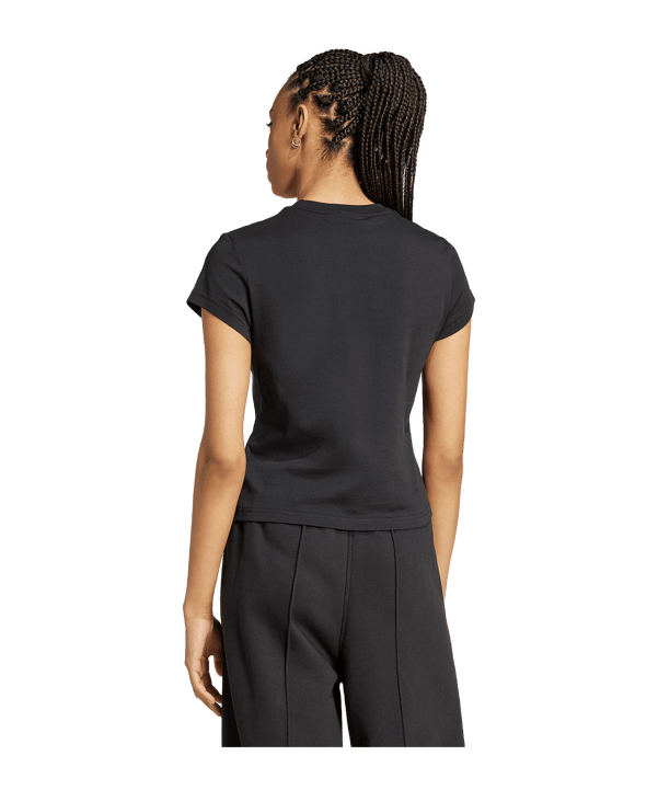 adidas Originals Essential Slim T-Shirt Damen Schwarz - schwarz
