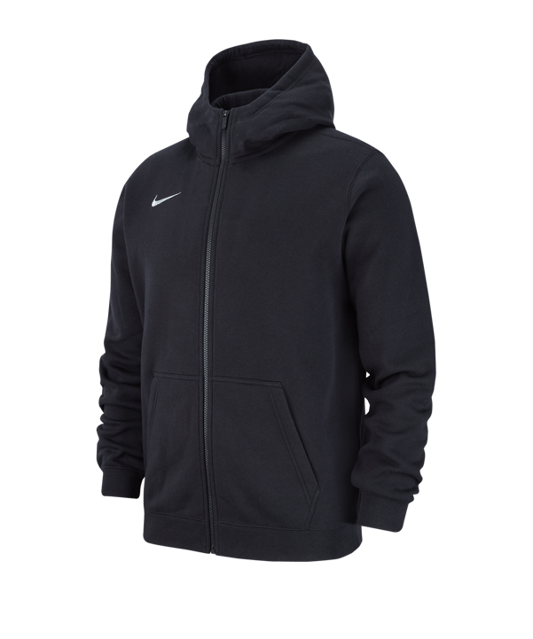 Nike Club 19 Fleece Kapuzenjacke Kids Schwarz F010 - schwarz