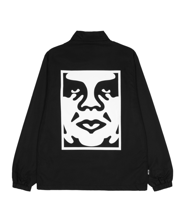 Obey Icon Coach Jacke Schwarz - schwarz