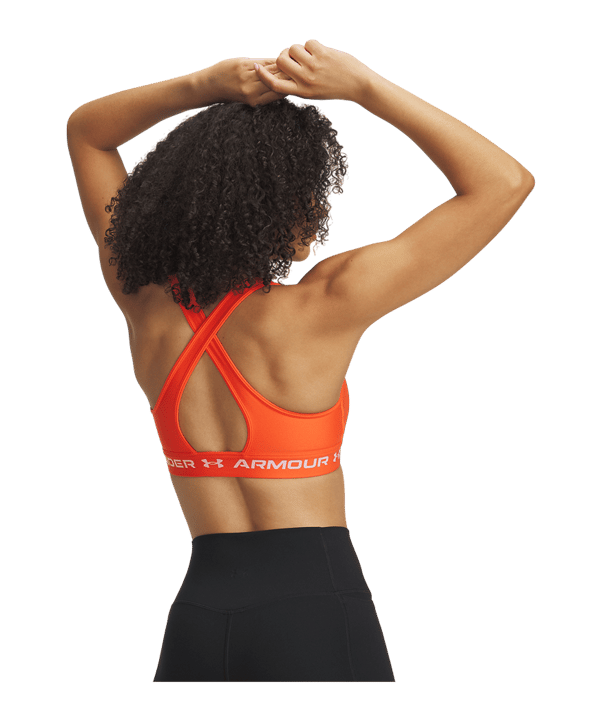 Under Armour Crossback Mid Brassière de sport Femmes Orange C847 - orange