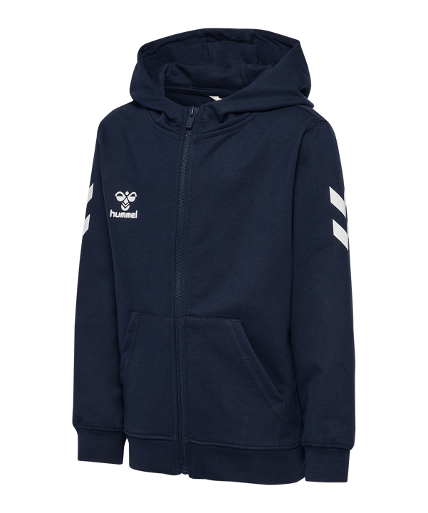 Hummel Go 2.0 Chevron Kapuzenjacke Kids Blau F7026 - blau