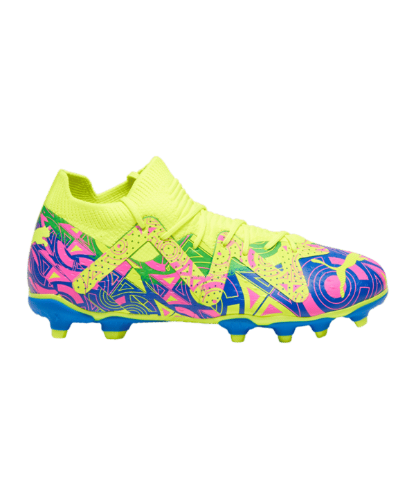 PUMA FUTURE Match FG/AG Energy Jr Kids Blau Gelb Pink F01 - blau