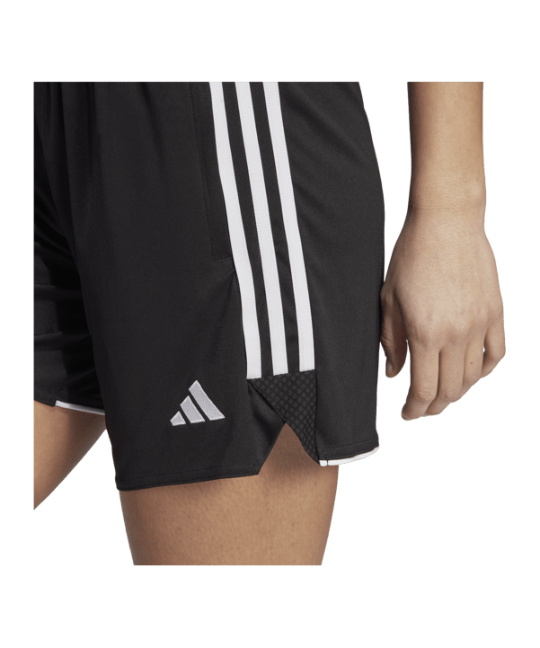 adidas Tiro 23 League Trainingsshort low Damen Schwarz - schwarz