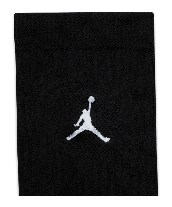 Jordan Everyday Crew Socken 3er Pack Schwarz F010 - schwarz