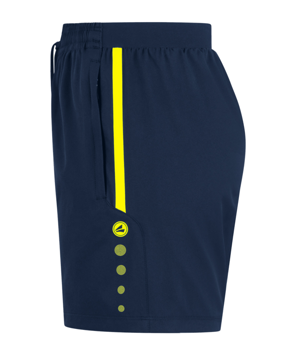 JAKO Allround Short Damen Blau Gelb F904 - blau