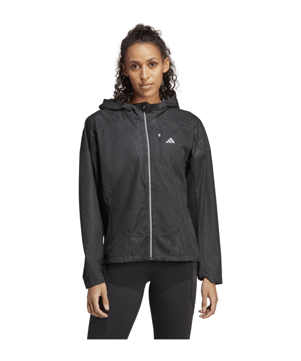 adidas Adizero Trainingsjacke Damen Schwarz - schwarz