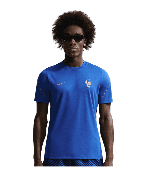 Nike FFF Frankreich Trainingsshirt Blau F480 - blau
