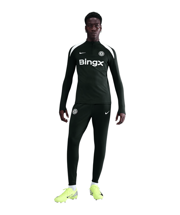 Nike FC Chelsea London Strike Drill Top Sweatshirt Grün F347 - gruen