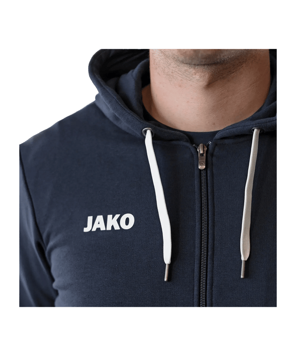 JAKO Base Jas met capuchon Blauw K009 - blauw