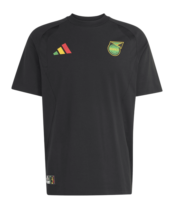 adidas JFF Jamaika Tiro Travel T-Shirt Schwarz