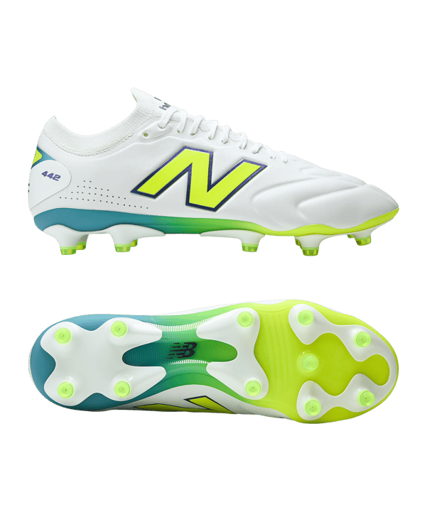 New Balance 442 Elite Knit V3 FG Main Blanc - blanc
