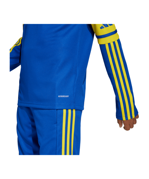 adidas Squadra 25 HalfZip Trainingsjacke Kids Blau - blau