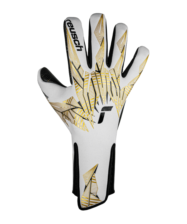 Reusch Pure Contact Gold X GluePrint Strapless TW-Handschuhe Weiss Gold Schwarz F1131 - weiss