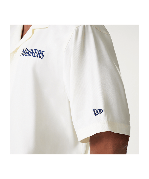 New Era MLB Seattle Mariners Graphic Revere T-Shirt Weiß - weiss