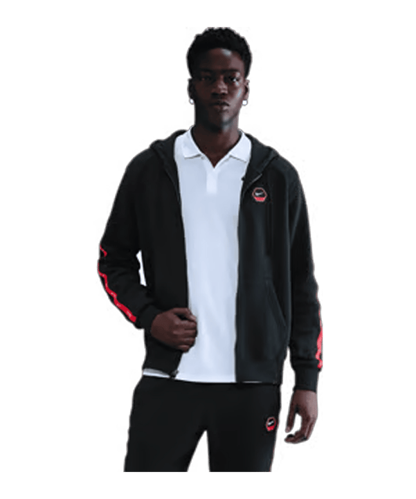 Nike Club Jacke Schwarz F010 - schwarz