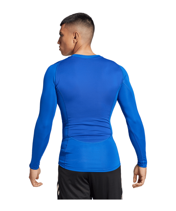 adidas Techfit Longsleeve Blau