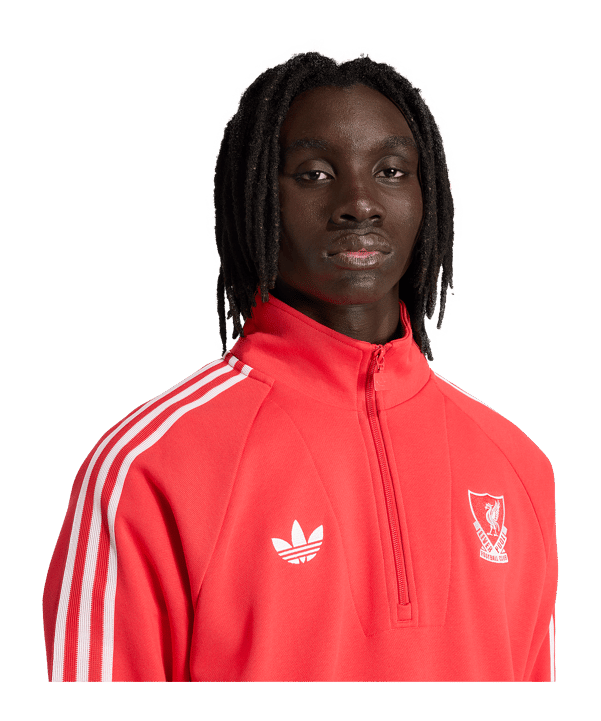 adidas FC Liverpool Originals Zip Top Rot - rot