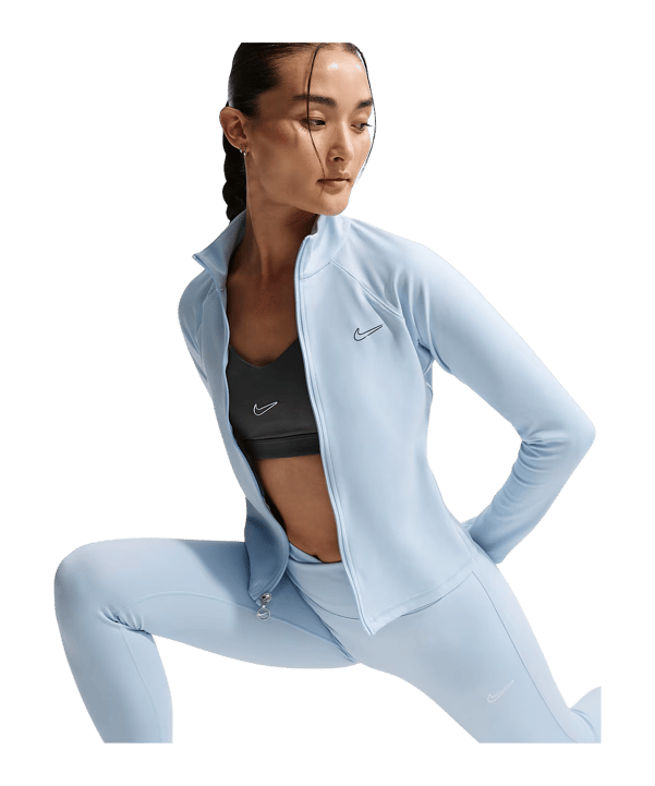 Nike Fitted Gloss Trainingsjacke Damen Blau F407 - blau