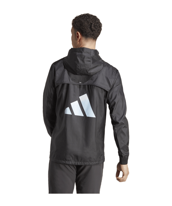 adidas Icons 3S Running Jacke Schwarz - schwarz