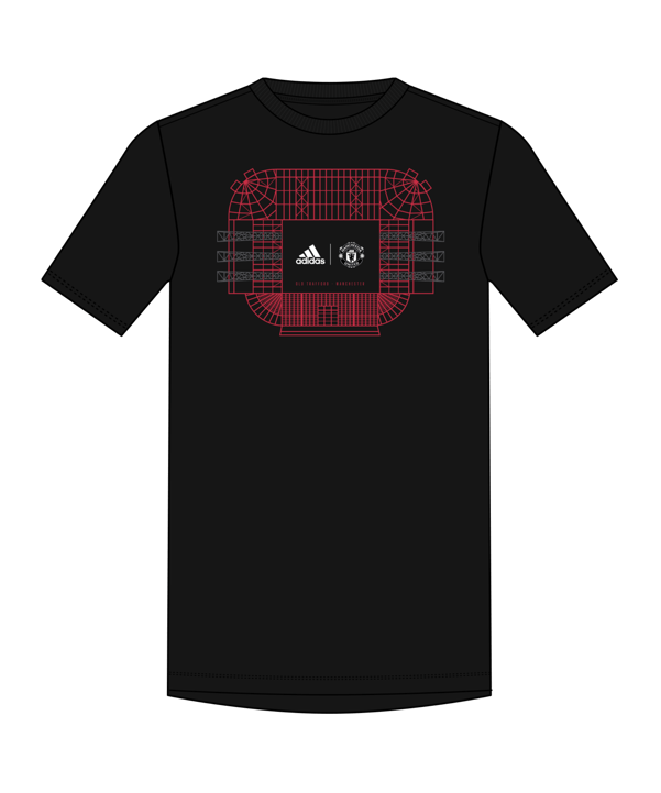 adidas Manchester United Graphic T-Shirt Schwarz - schwarz