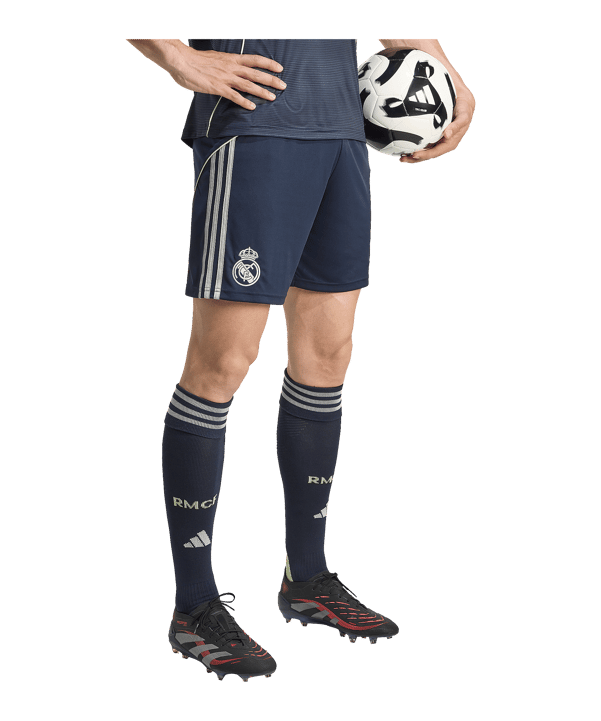adidas Real Madrid Short Away 2025/2026 Blau - blau