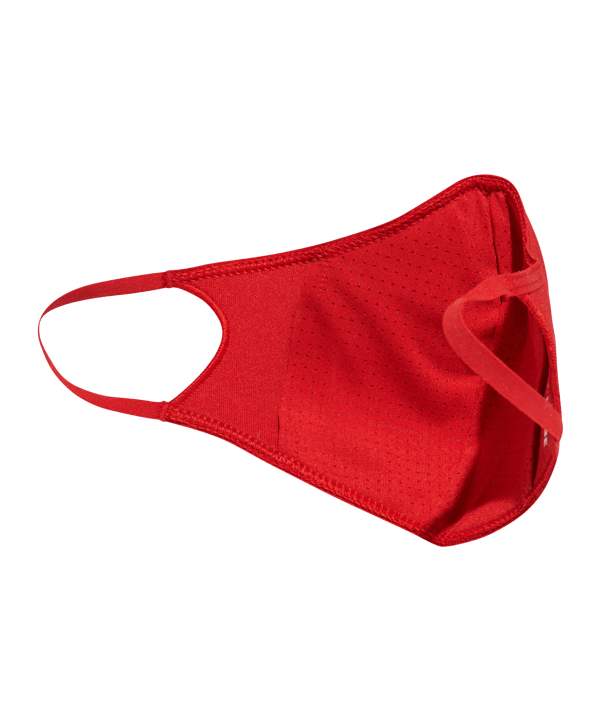 adidas Gesichtsmaske Gr.S 3er Set Rot - rot