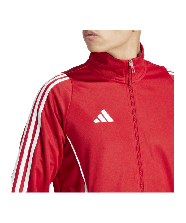 adidas Tiro 24 Trainingsjacke Rot Weiss - rot