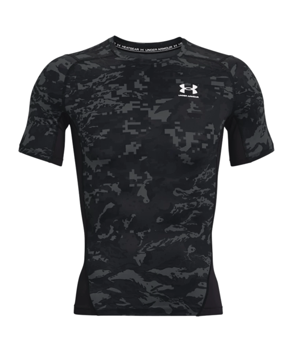 Under Armour HG Camo Compression T-Shirt F001 - schwarz