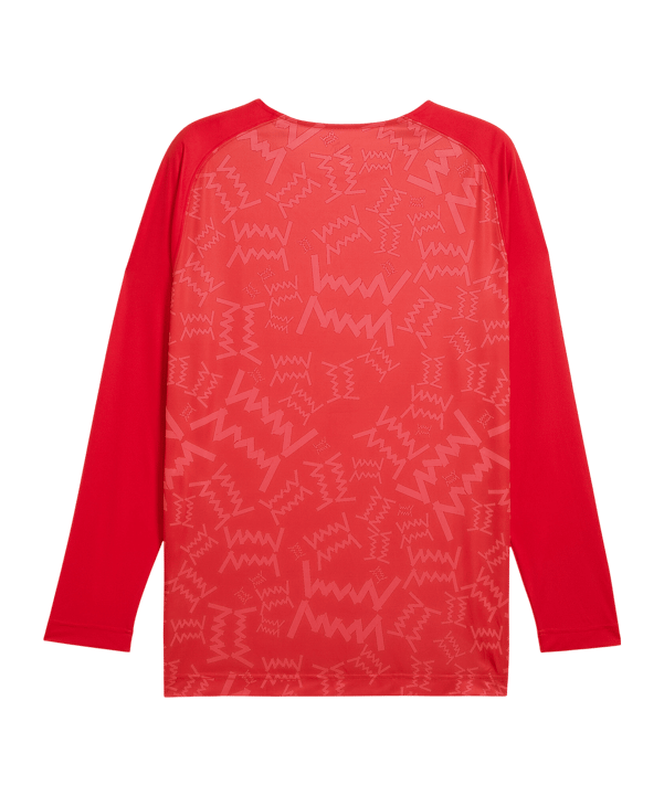PUMA Teamjaws Graphic Ls Shooting Hemd Rot F03 - rot