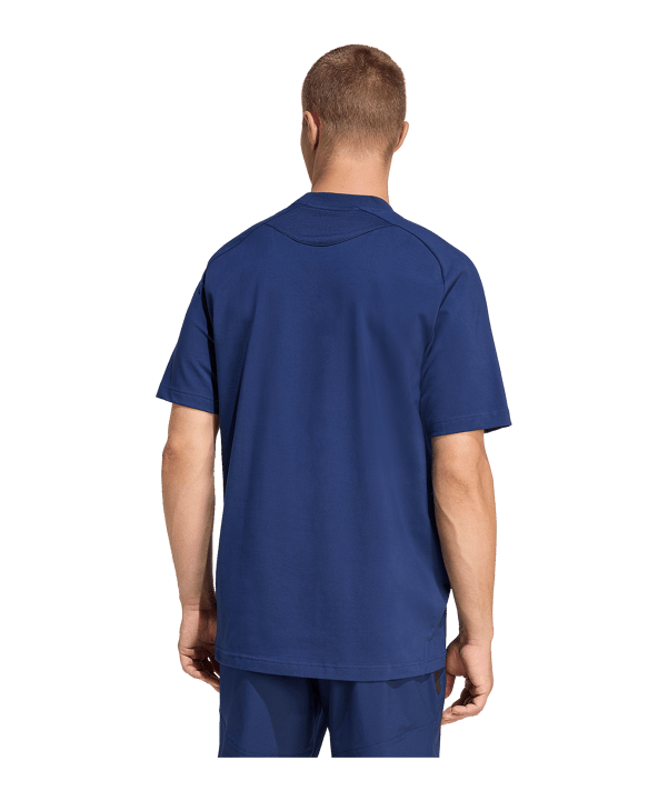 adidas Tiro Travel T-Shirt Dunkelblau - schwarz
