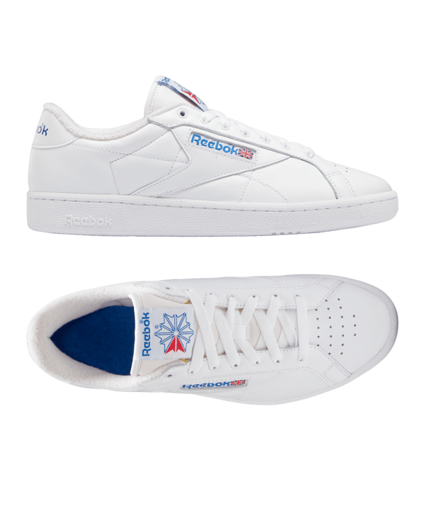 Reebok Club C Grounds Weiss Blau - weiss