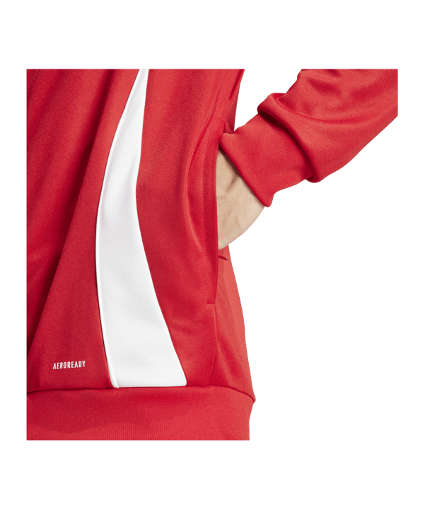 adidas Tiro 24 Trainingsjacke Rot Weiss - rot