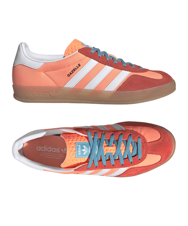 adidas Originals Gazelle Indoor Orange Weiss - orange
