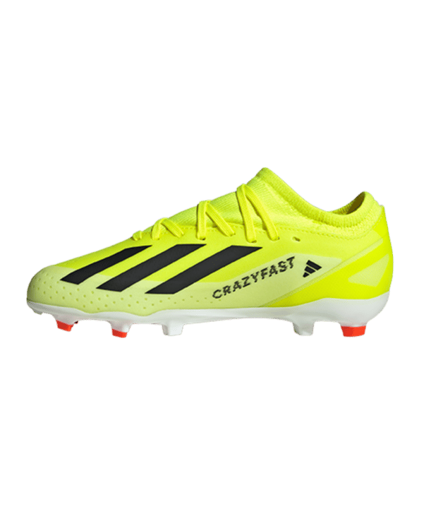adidas X Crazyfast League FG Solar Energy  enfants jaune noir blanc - jaune