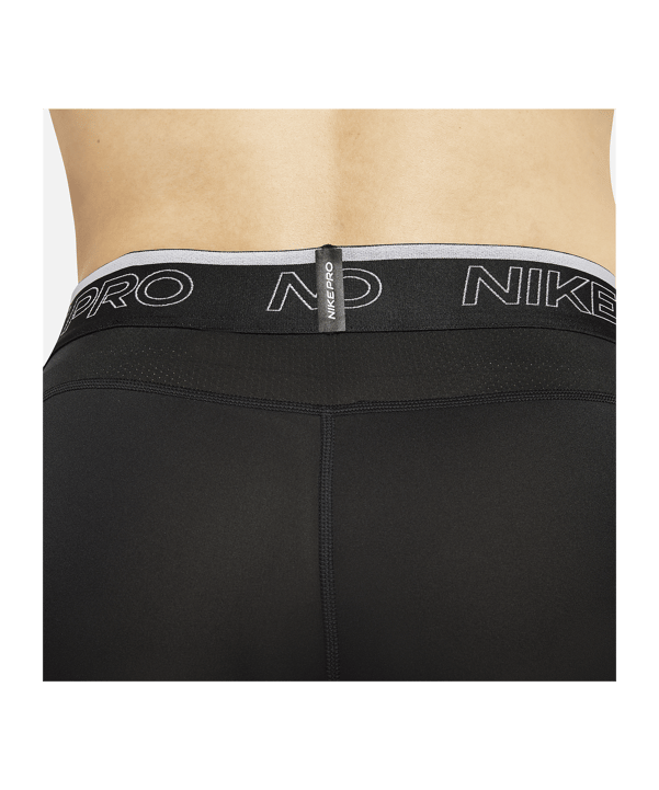 Nike Pro Tight Lang Schwarz Weiss F010 - schwarz