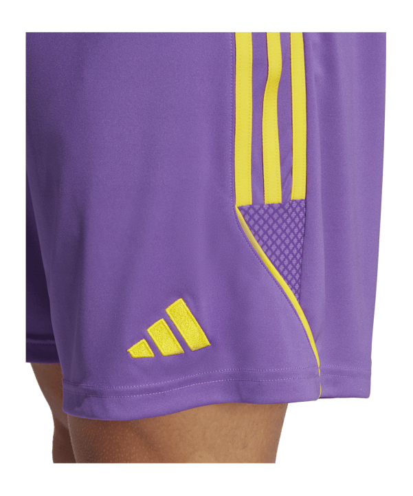 adidas Tiro 23 Short Lila Gelb - lila
