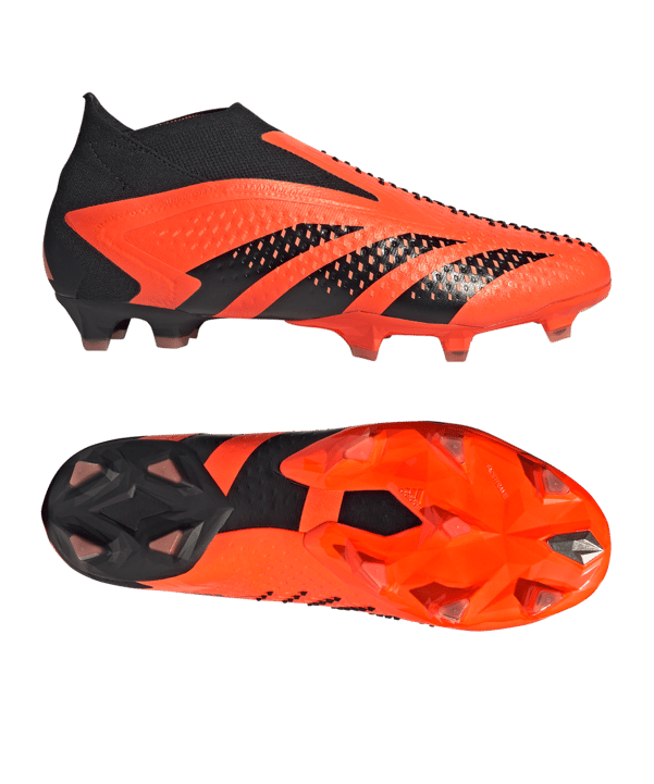 adidas Predator Accuracy+ FG Heatspawn Orange Schwarz - orange