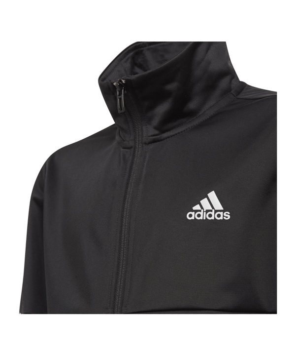 adidas Team Trainingsanzug Kids Schwarz Weiss - schwarz