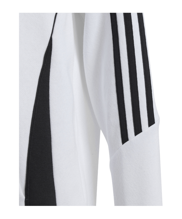 adidas Tiro 24 Hoody Kids Weiss Schwarz - weiss