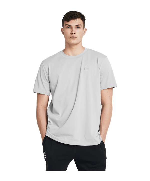 Under Armour Curry Emboss HW T-Shirt Grau - grau