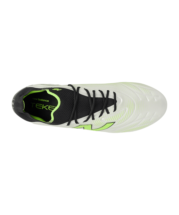 New Balance Tekela Elite Low Laced v5 FG Lime Light Weiß - weiss