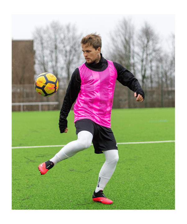 Cawila Trainingsleibchen UNI 3er Set Grün | Fußball bibs - gruen