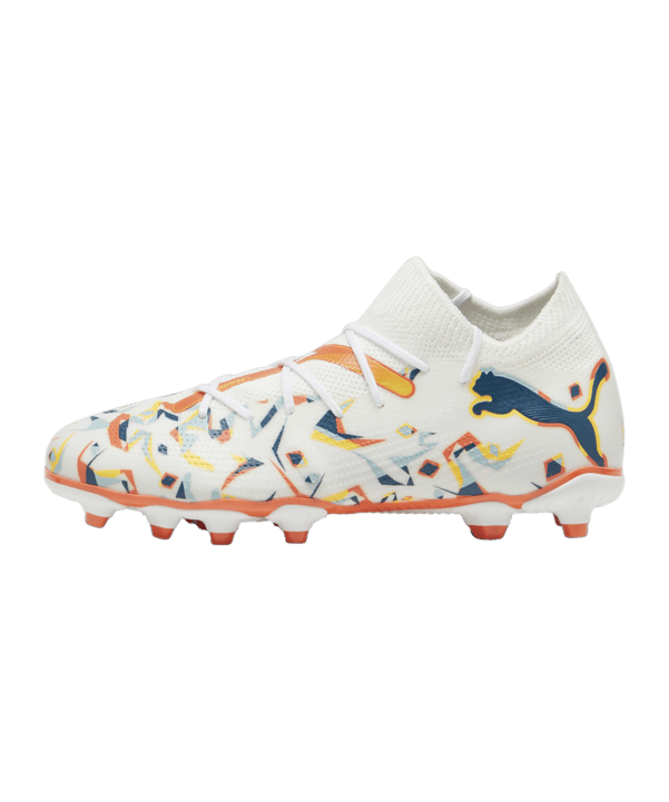 PUMA FUTURE 7 Match Creativity FG/AG Jr Kids Weiss Grün F01 - weiss